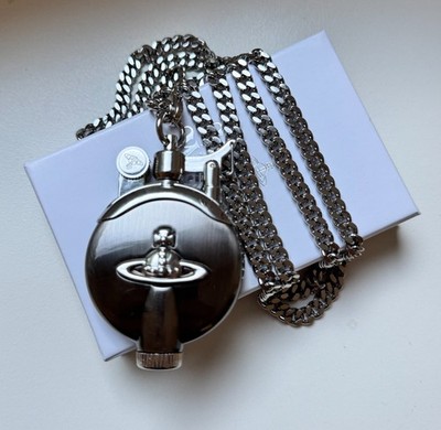 Vivienne Westwood Gray ORB Oil Lighter Necklace Chain | eBay