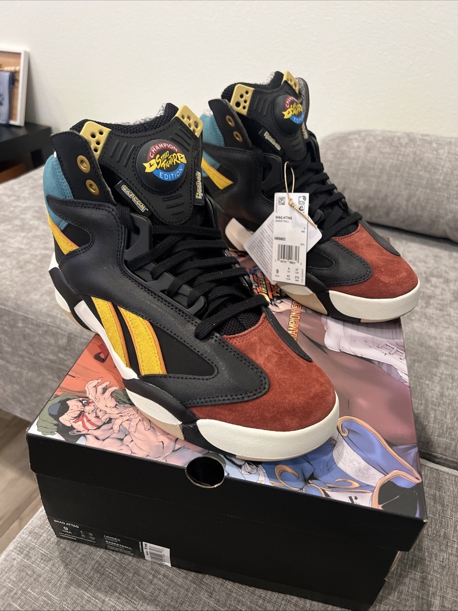 Reebok pump Shaq Attaq X Street Fighter Mens size 9 | eBay
