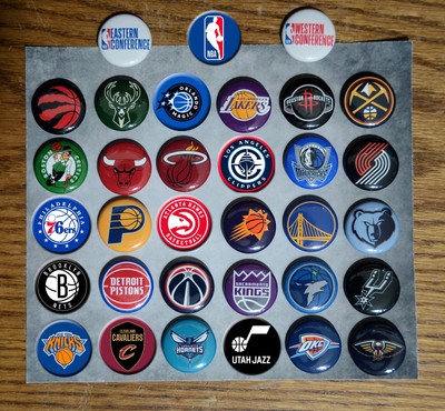 NBA Magnet Set (Set of 33) - 1 1/2