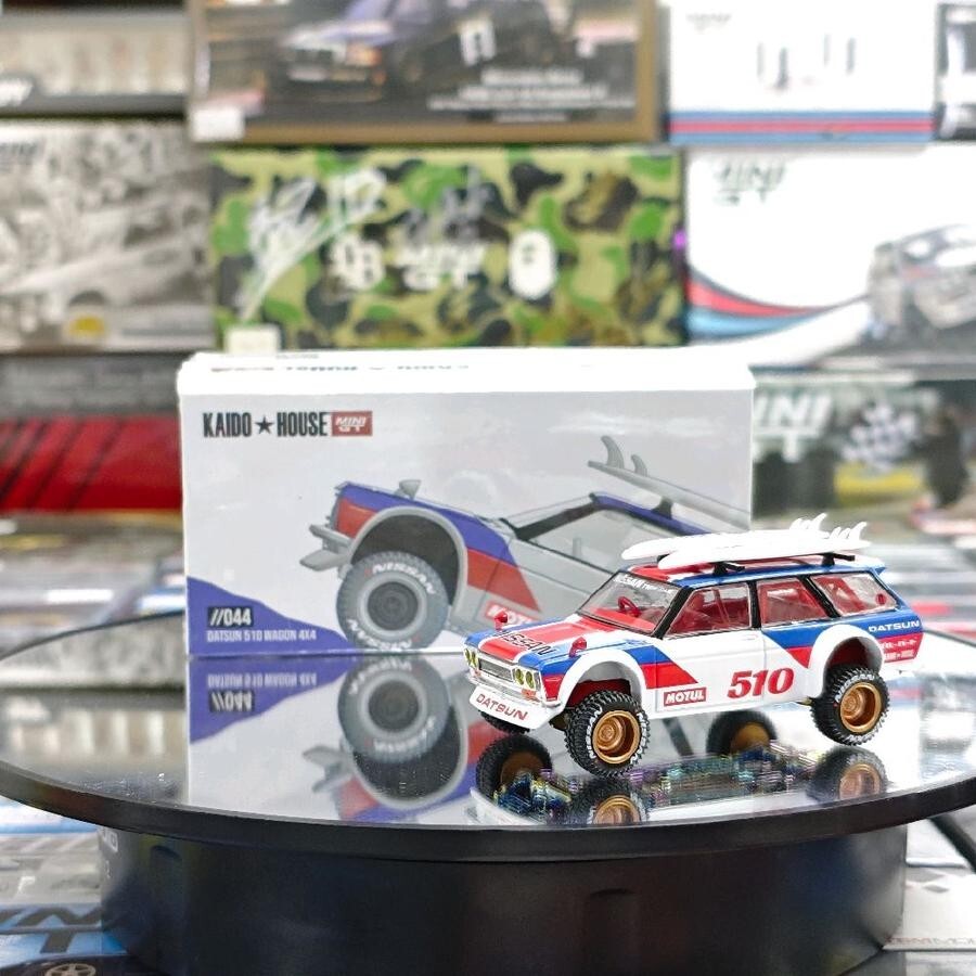 CHASE CAR Kaido House x Mini GT DATSUN 510 Wagon 4X4 Surf Safari