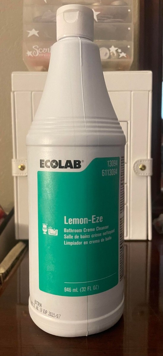 ECOLAB Lemon-Eze Bathroom Creme Cleanser • 13094 •32floz-PLS.See