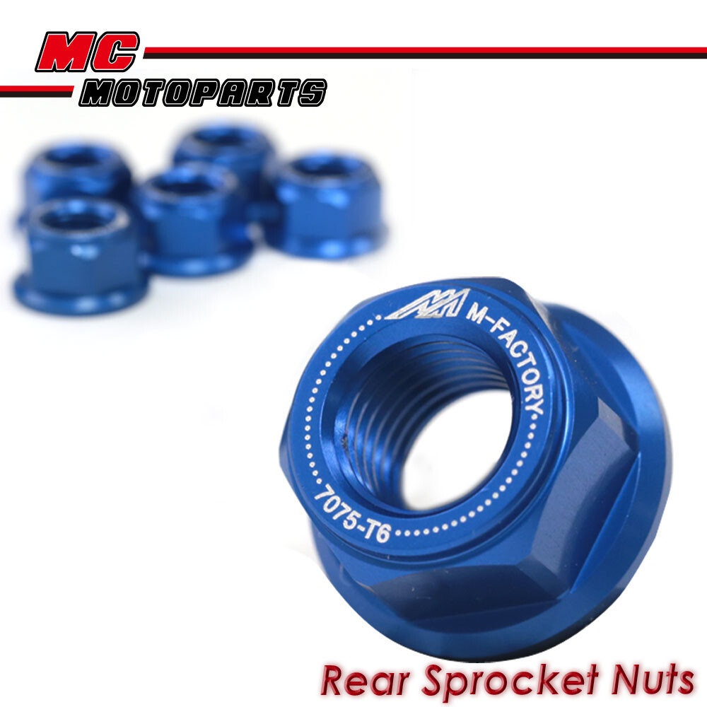 CNC Aluminium Sprocket Nut Kit Set For Kawasaki ZX-12R B1-B6F