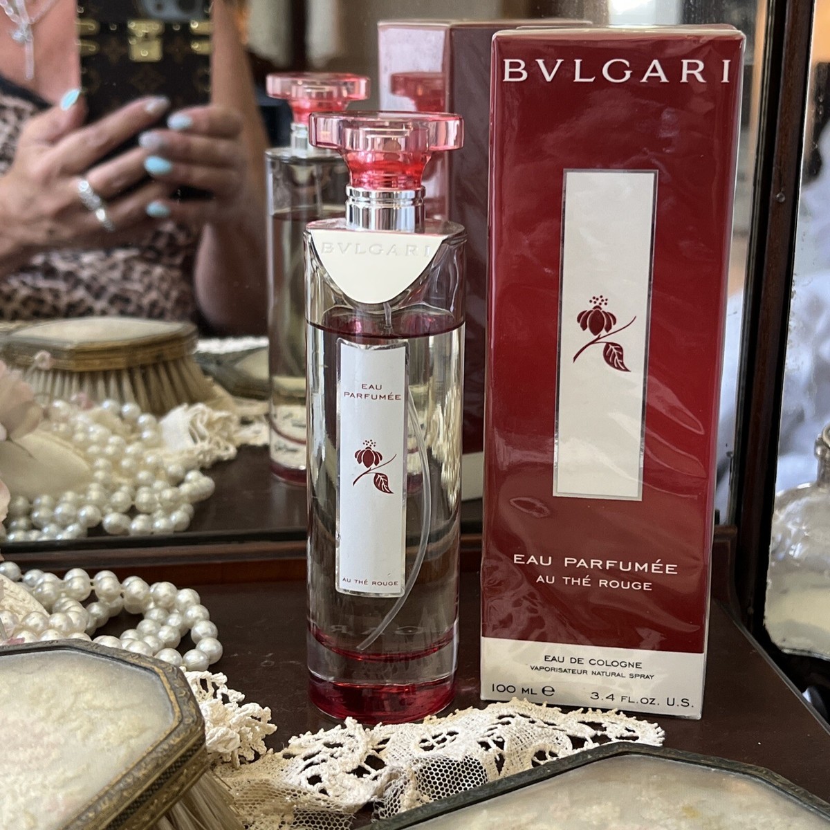 Bvlgari Eau Parfume Au THE ROUGE 3.4 oz 100ml Eau de Cologne New