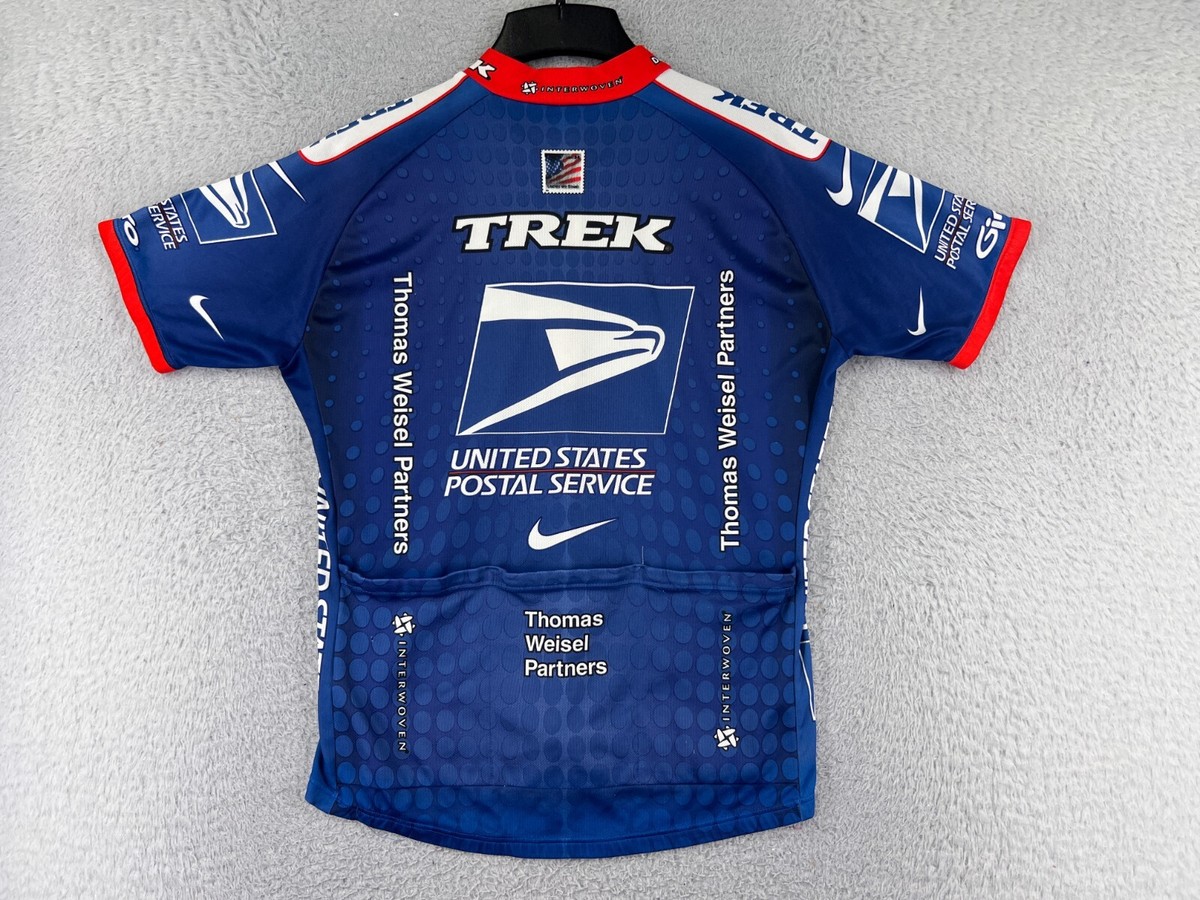 Nike Cycling Jersey Adult Large Blue Red United States Postal