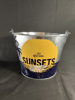 JAPAN Corona Extra Beer Ice Bucket Pail W/ Handle & Built-in