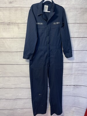 US Navy Military Coveralls Adult 42XL Fits 36x30 Blue Utility