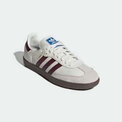 adidas Originals Samba OG Off White Maroon Gum JR2659 Men's Size