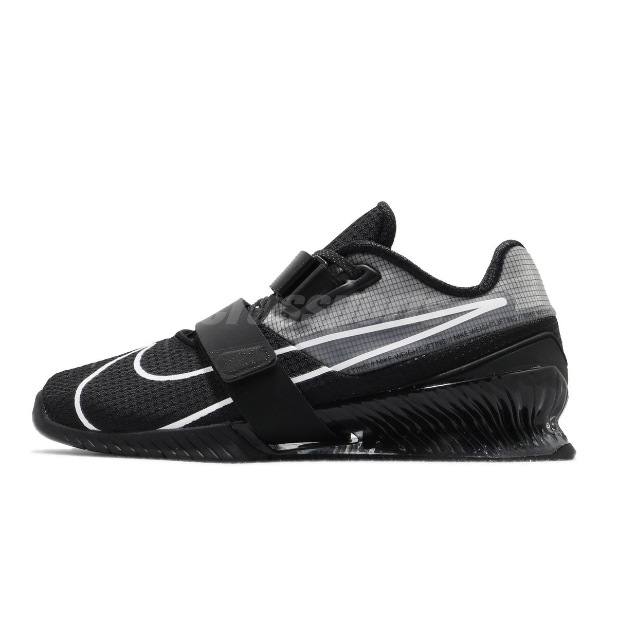 Nike Romaleos 4 IV Black White Men Weightlifting Cross Training