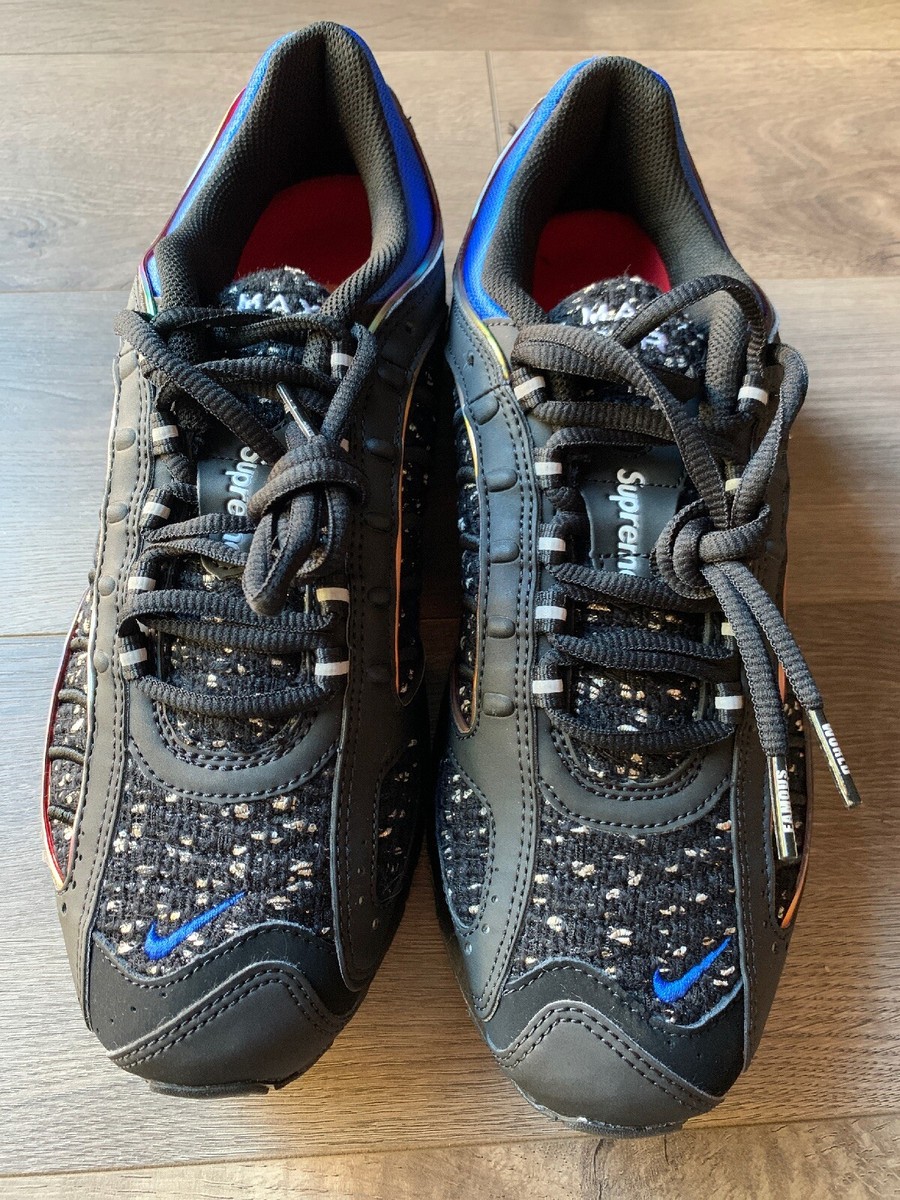 Supreme X Nike Air Max Tailwind 4 S 2019 Black Cobalt AT3854 001