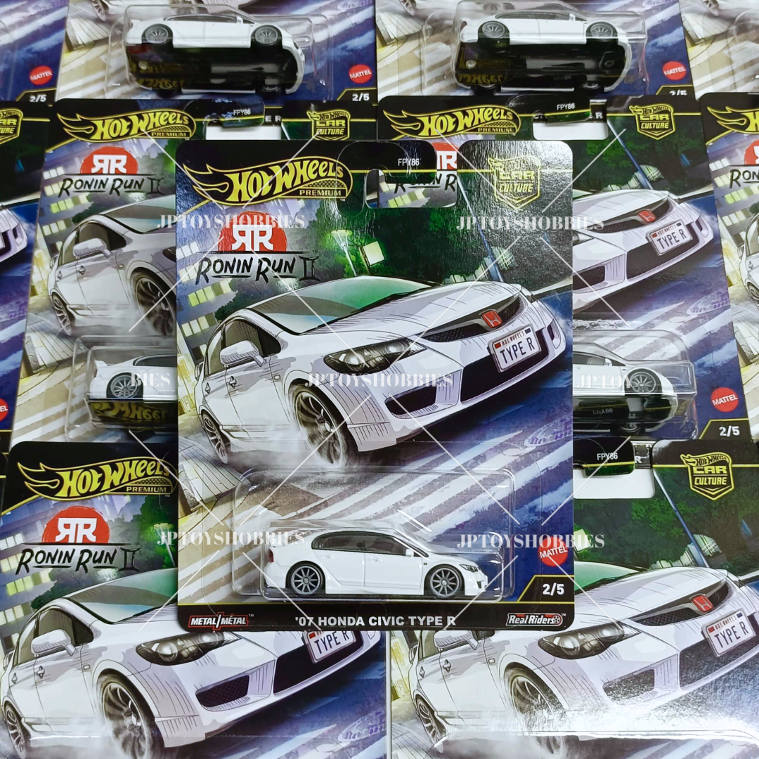 Hot Wheels Car Culture RONIN RUN II '07 Honda Civic Type R set 1