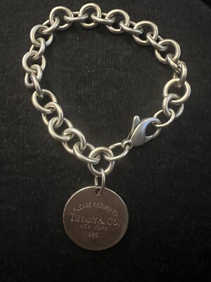 Authentic Vintage ￼Tiffany & Co. Sterling Silver Round Tag Charm