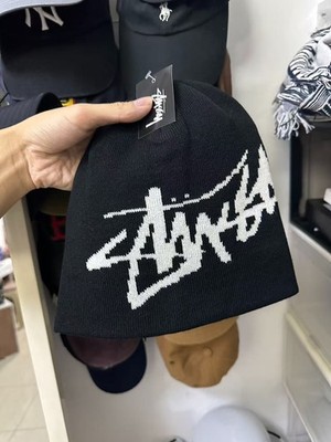 Stussy knit hat black（One Size） | eBay