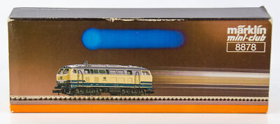 Vintage Marklin Mini-Club 8878 German Z Scale Diesel Locomotive DB