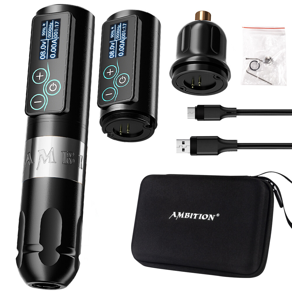 Ambition Wireless Tattoo Machine Rotary Pen Battery Pack 2400mAh