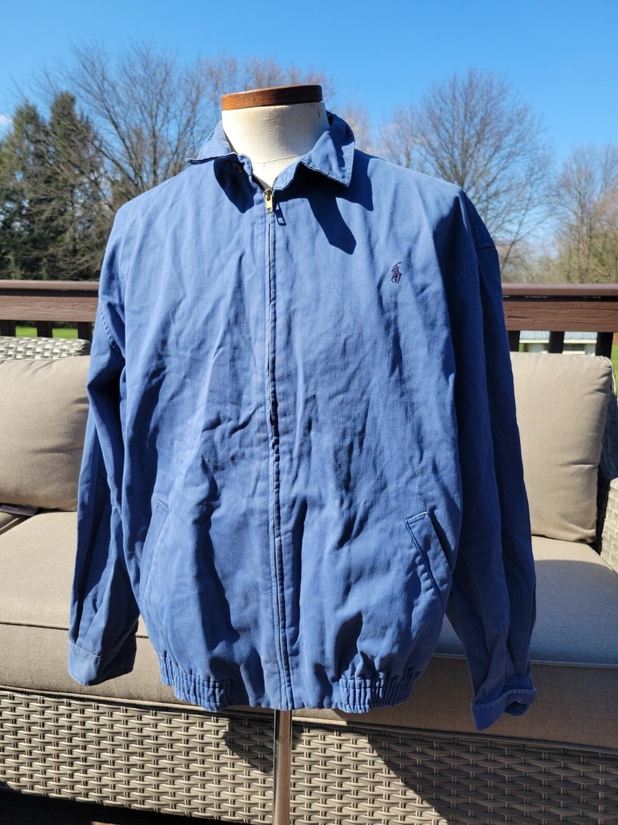 Vintage 80s Polo Ralph Lauren Harrington Golf Black Jacket Made In