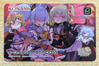NEW Konami e-AMUSEMENT PASS Card Bemani Touhou Project Amusement