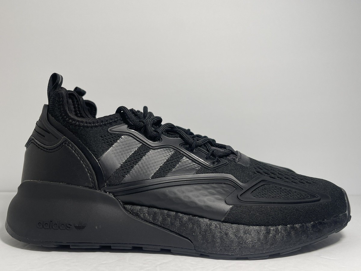 New Adidas Originals ZX 2K Boost Black Running Shoes GY2689 Men's