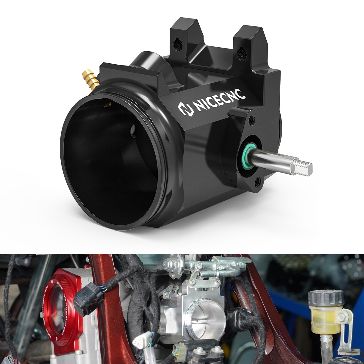 NICECNC Throttle Body Kit 50MM Diameter For Yamaha Raptor 700
