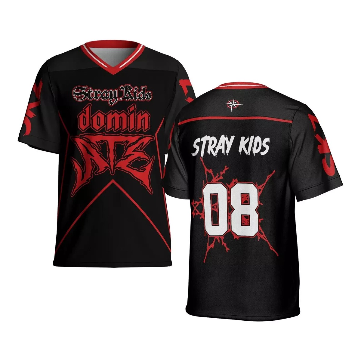 SKZ 'DominATE' World Tour 2025 Football Jersey Stay Merch Shirt | eBay