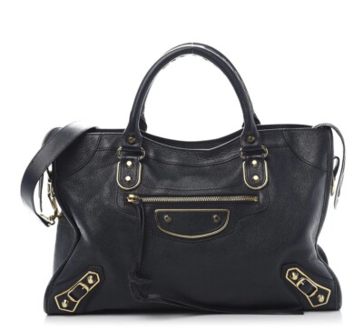 Balenciaga bag 100% authentic - Black With Gold Metallic Hardware