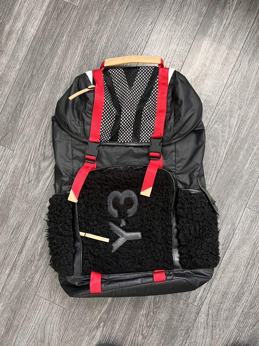 Y-3 Backpack Yohji Yamamoto Adidas Vintage Sheepskin Black Fall