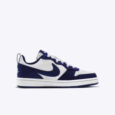 Nike Court Borough Low 2 GS [BQ5448-107] Kids Shoes White/Blue