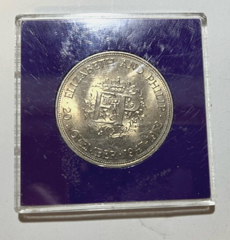 1947-1972 Silver Wedding Crown Elizabeth II The Queen Geat Britain