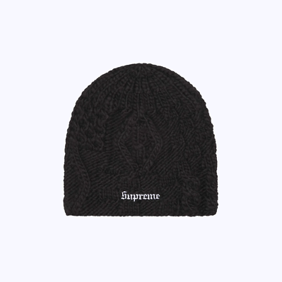 Supreme Block Knit Beanie - Black - NEW | eBay