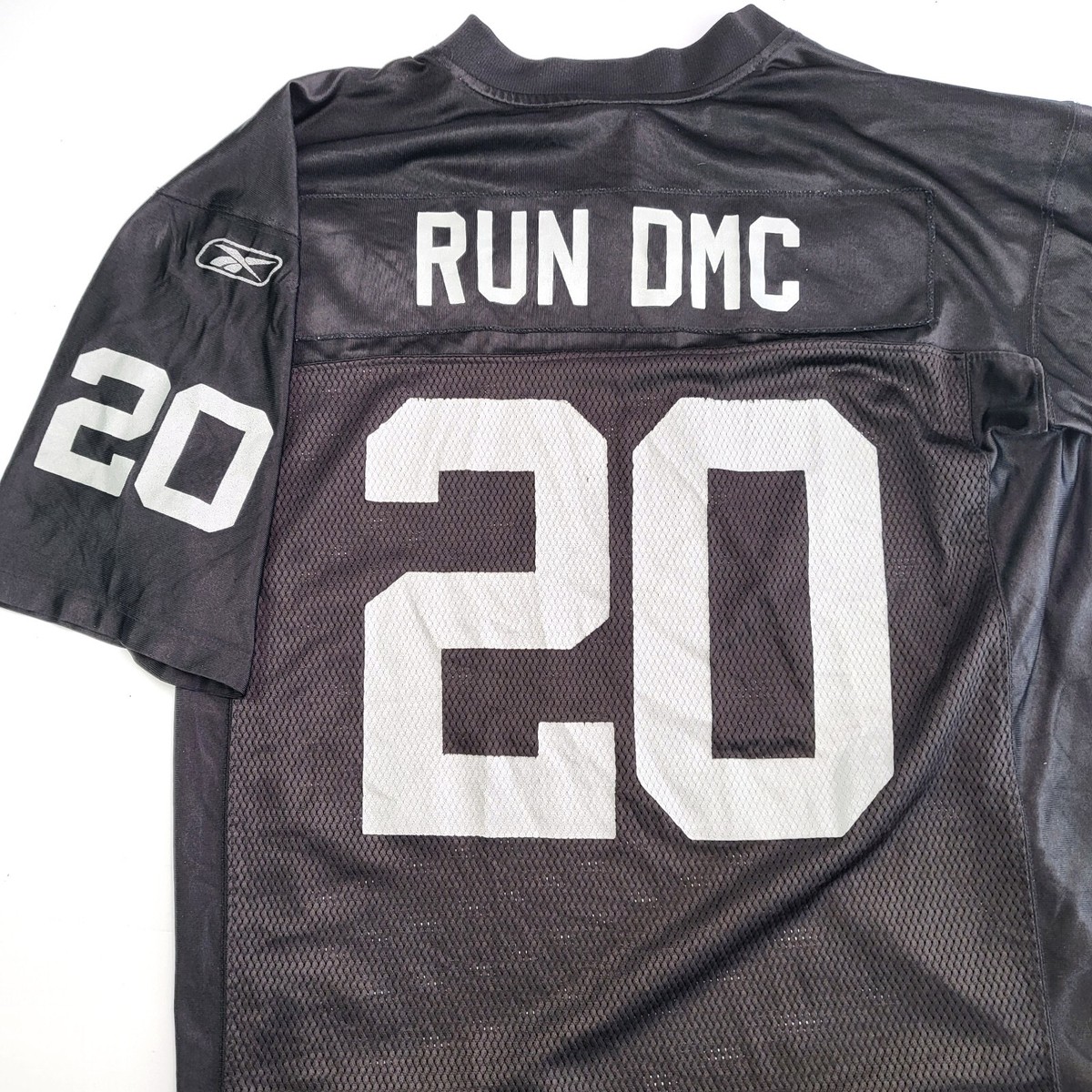 Reebok NFL Oakland Raiders Run DMC #20 Black Football Jersey Size