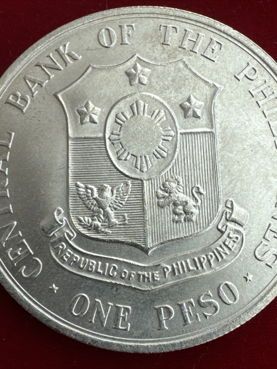 PHILIPPINES 1963 Silver .900 coin 1 Peso. 100th Anniv. of Andres