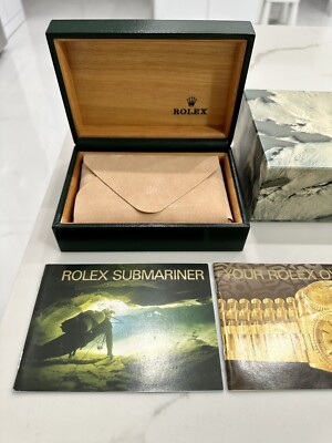 GENUINE Vintage Rolex Submariner 16613 Watch Box Booklet FULL SET