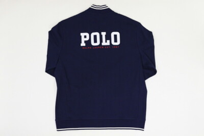 Polo Ralph Lauren Big Pony Full Zip Jersey with USA Flag Patch