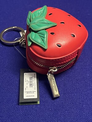 Kate Spade KG649 Strawberry Dreams Coin Purse Keychain HTF NEW | eBay