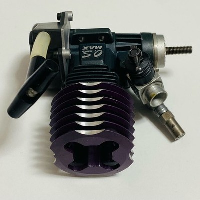 O.S. MAX 12CV-RX Limited Edition Purple Head RC Engine – Rare 10C