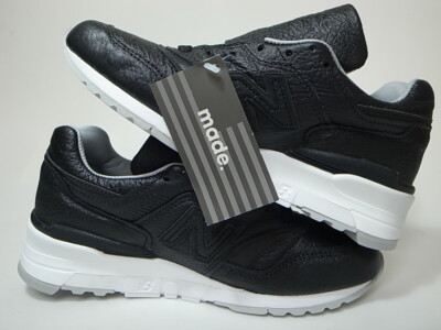 NEW BALANCE M997BSO 997 BLACK BISON LEATHER MADE IN USA size 5.5