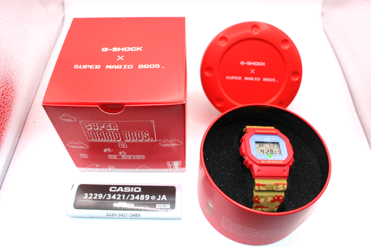 CASIO G-Shock DW-5600SMB-4JR Watch Nintendo Super Mario Bros