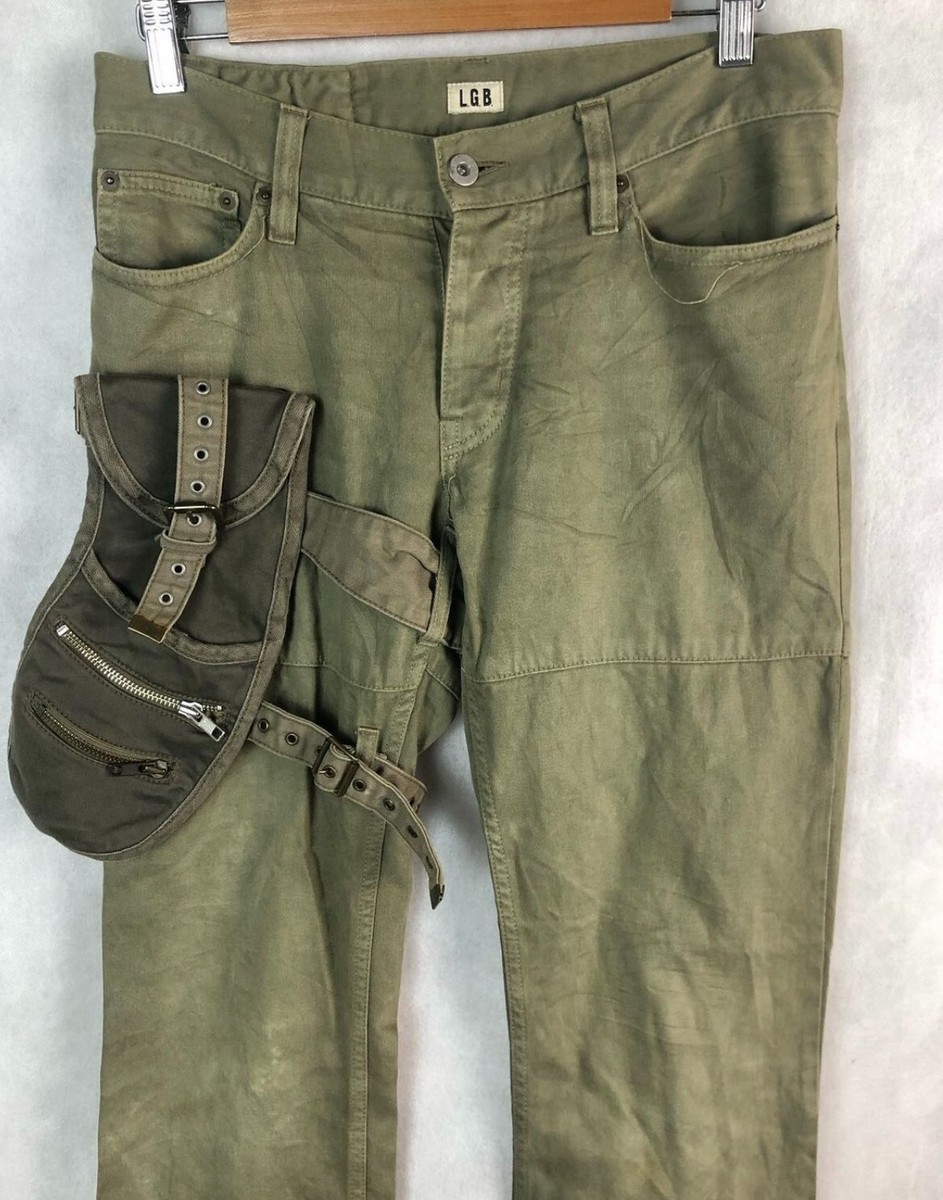 Le Grande Bleu (L.G.B.) LGB Khaki Flared Holster Pants | eBay