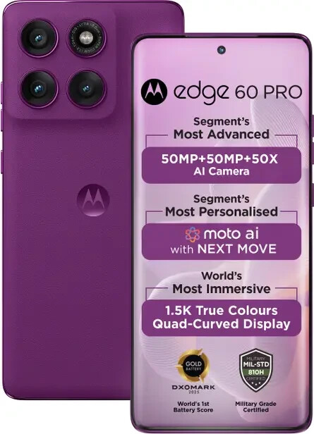 MOTOROLA Moto Edge 60 Pro 5G-Factory Unlocked-Global-16GB 512GB