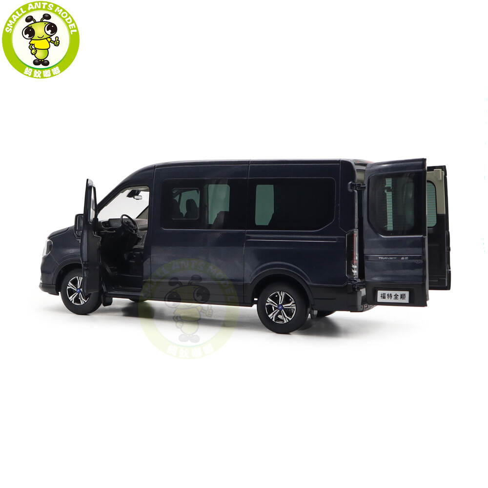 1/18 Ford Transit V348 T8 Van Cargo MPV Blue Diecast Model Car
