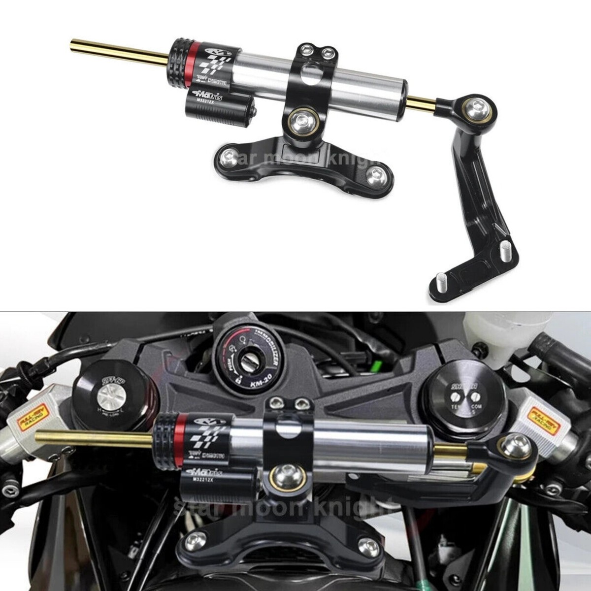 ZX 6R Steering Stabilizer Damper & Mount Kit For Kawasaki ZX-6R