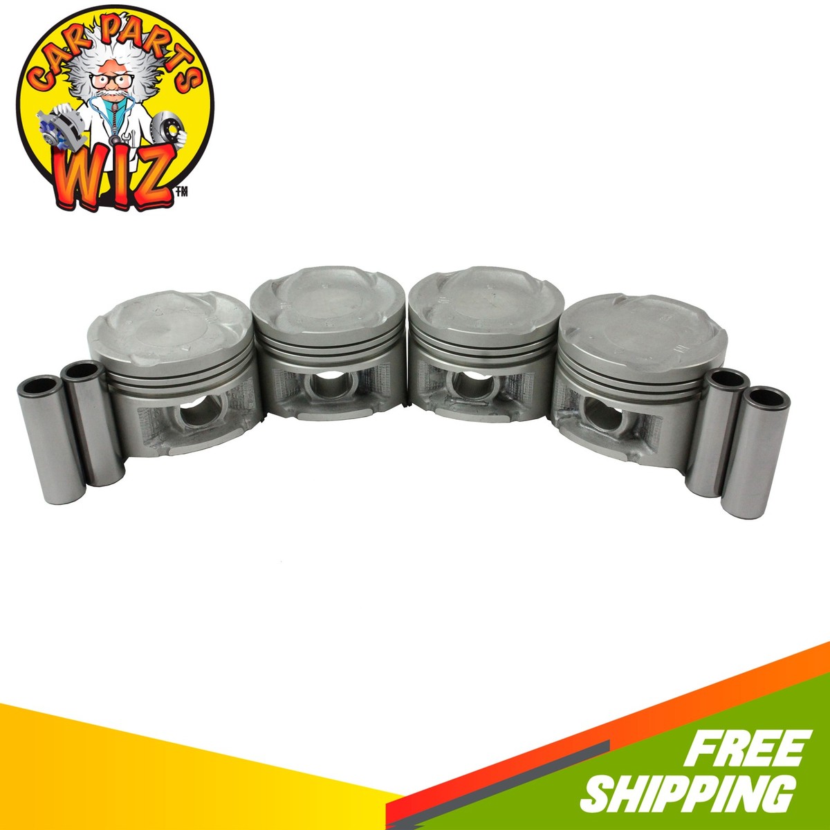 シビックエンジンピストン PM7。6個セット アルミ製 エンジンピストン