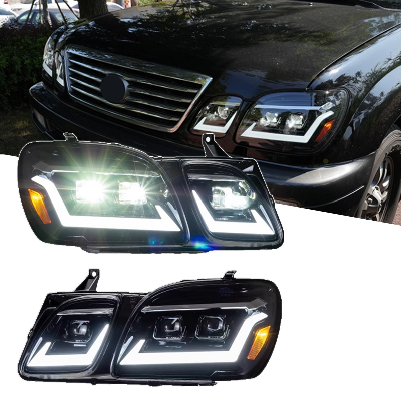 For 1998-2007 Lexus LX470 LED Laser Matrix Head Lamps DRL