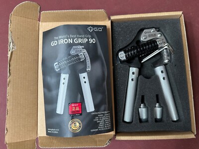 GD IRON GRIP 90 Hand Grip Strengthener, Premium Adjustable
