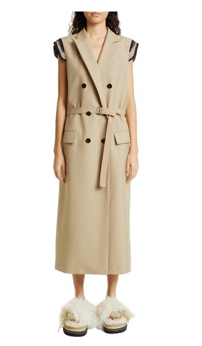 USED SACAI / SOLID SHRIVEL COAT 20-02385M GOOD | eBay