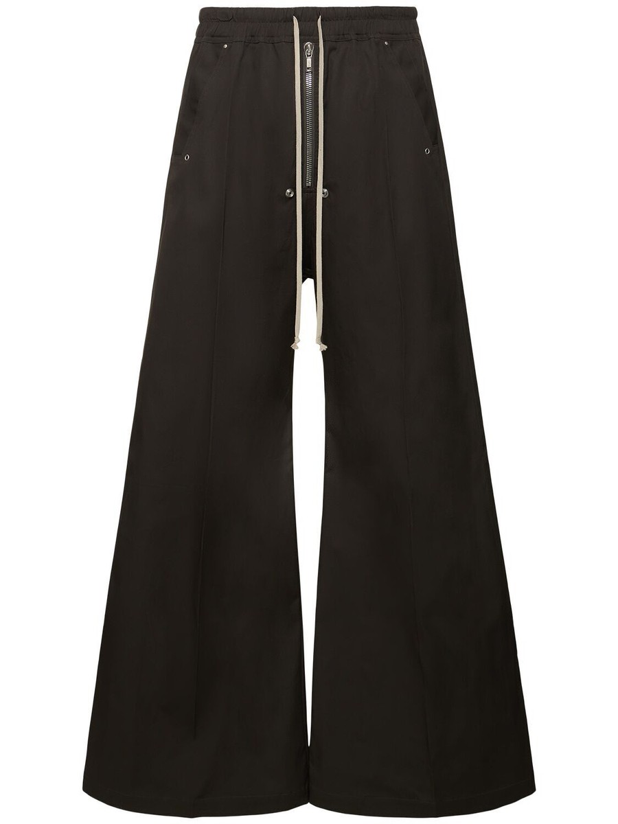 RICK OWENS Porterville Bela Wide Dust Heavy Cotton Poplin Pants