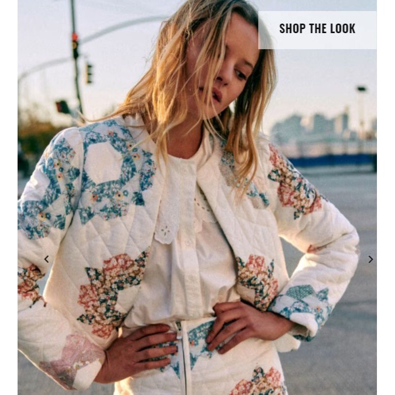 RARE SEZANE EMERSON JACKET - SÉZANE X SEA NY Quin Patchwork SZ38