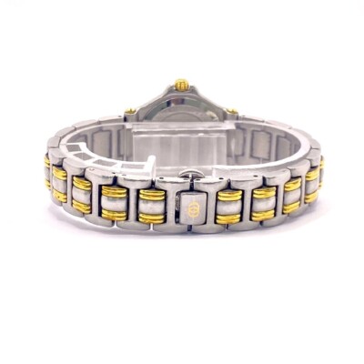 Gucci 9040L Black Dial Two Tone Women Quartz Watch Used Working