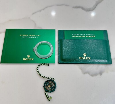 OEM Rolex GMT Master II Booklet Holder Bezel Protector SET 126711