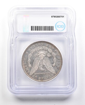 1879-S Morgan Silver Dollar Reverse 78 Top 100 Authentic ICG *3596