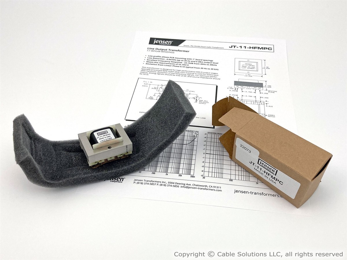 Line Output Transformer, 80% Nickel Laminations, Jensen